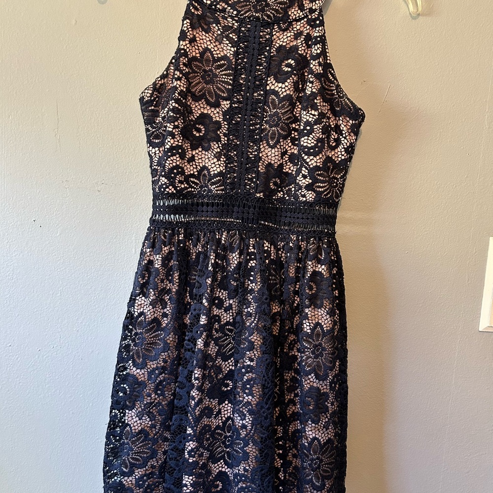 By & By women’s junior sleeveless fit and flare dress